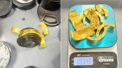 相机镜头藏两公斤黄金 台